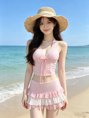 O1CN01RlKVTh1D07jhXtOZA_!!2221546790153-0-cib Pink split-body swimsuit