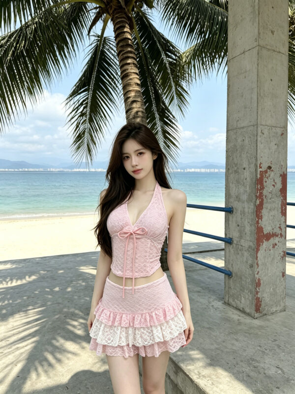 O1CN01fudv131D07jhrGaMu_!!2221546790153-0-cib Pink split-body swimsuit