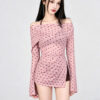 Slimming and gathering small breast split-style swimsuit