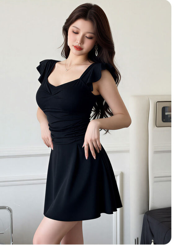 O1CN01tszh4S1PZBQOjzo57_!!2221539971854-0-cib Black one-piece swimsuit with a skirt-style